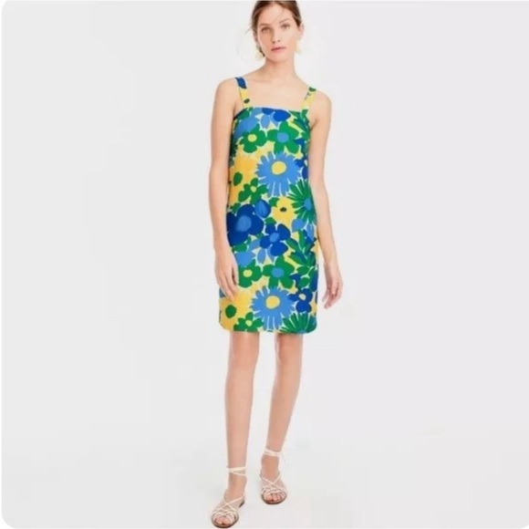 J. Crew Dresses & Skirts - J. Crew Morning Floral Linen shift dress| SZ 10